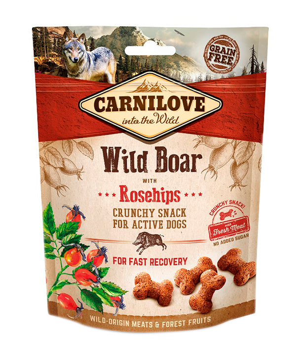 Carnilove Crunchy Snack Everzwijn / Rozenbottel