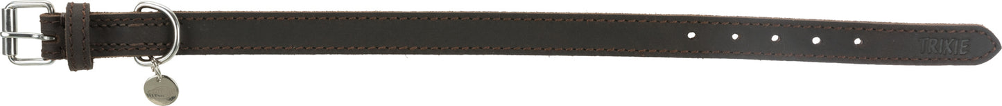 Trixie Halsband Hond Rustic Vetleer Donkerbruin