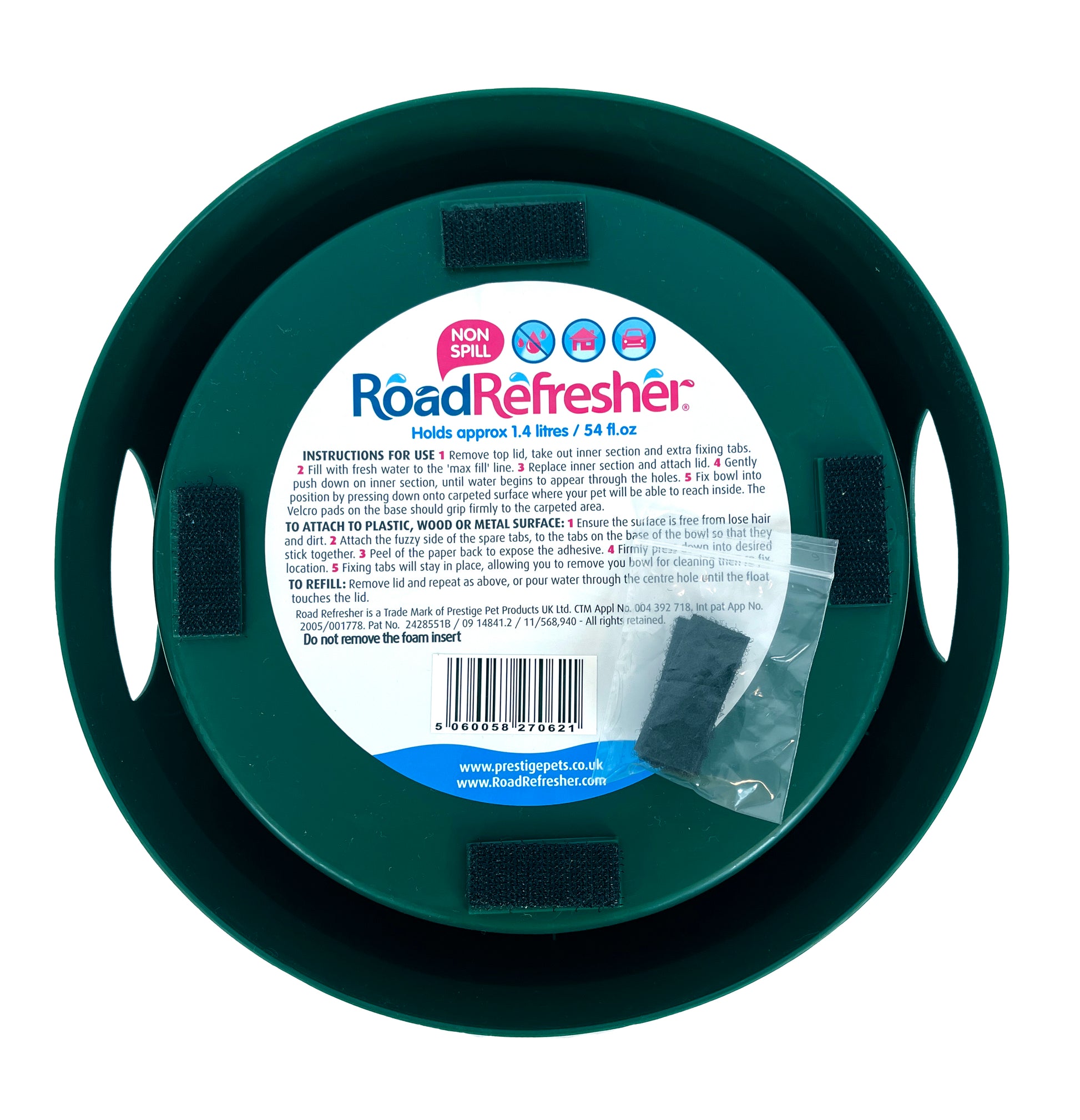 Road Refresher Drinkbak Voor Onderweg Groen