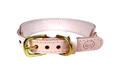 Sazzz Halsband Hond Sweetie Classic Leer Roze