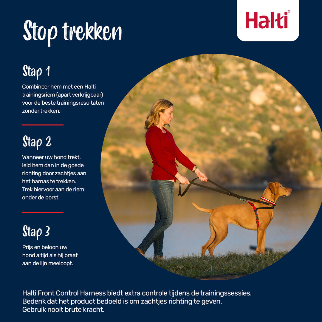 Halti Harness Front Control Zwart