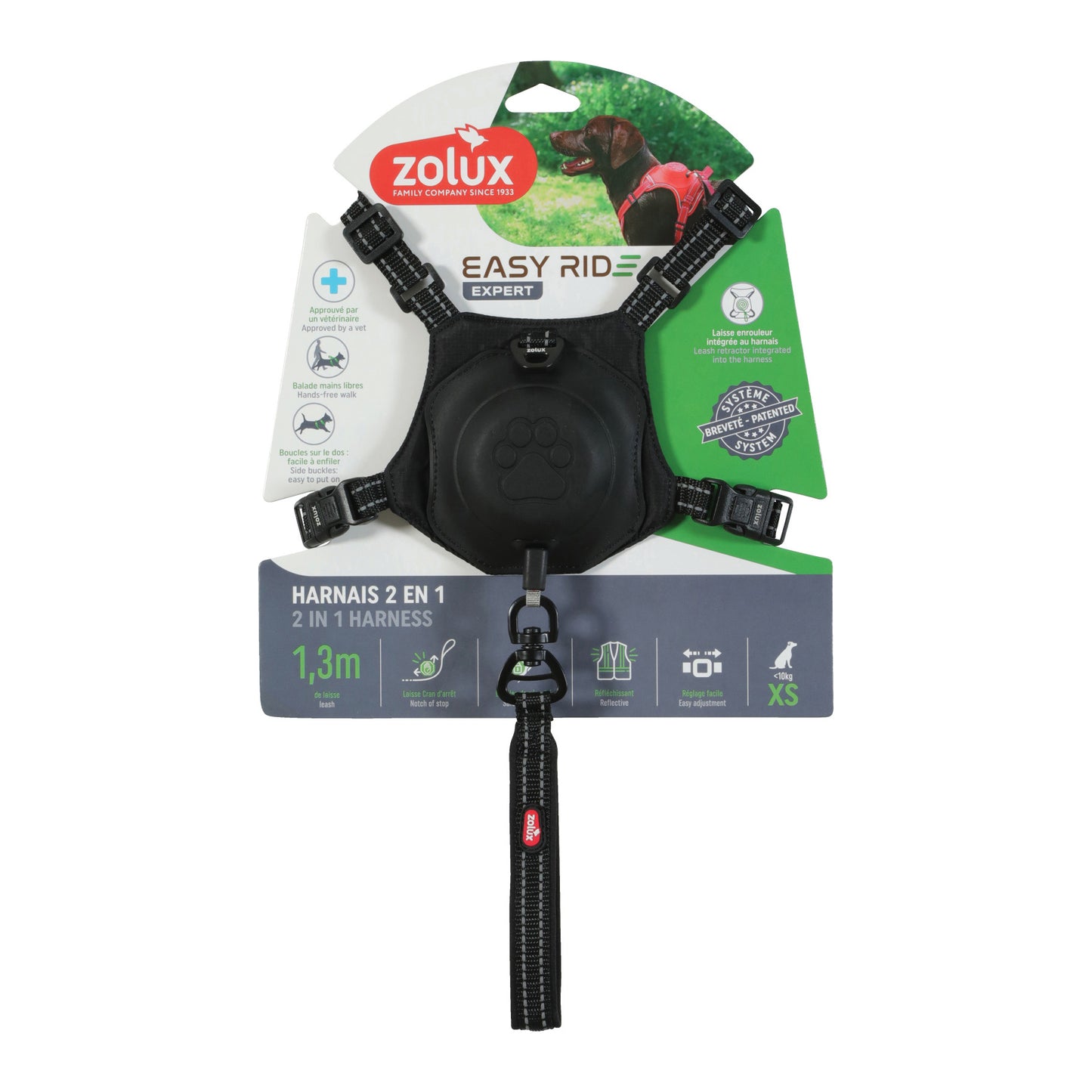 Zolux Easyride Hondentuig Zwart