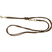 Trixie Hondenriem Pure Verstelbaar Rond Gestikt Leer Bruin