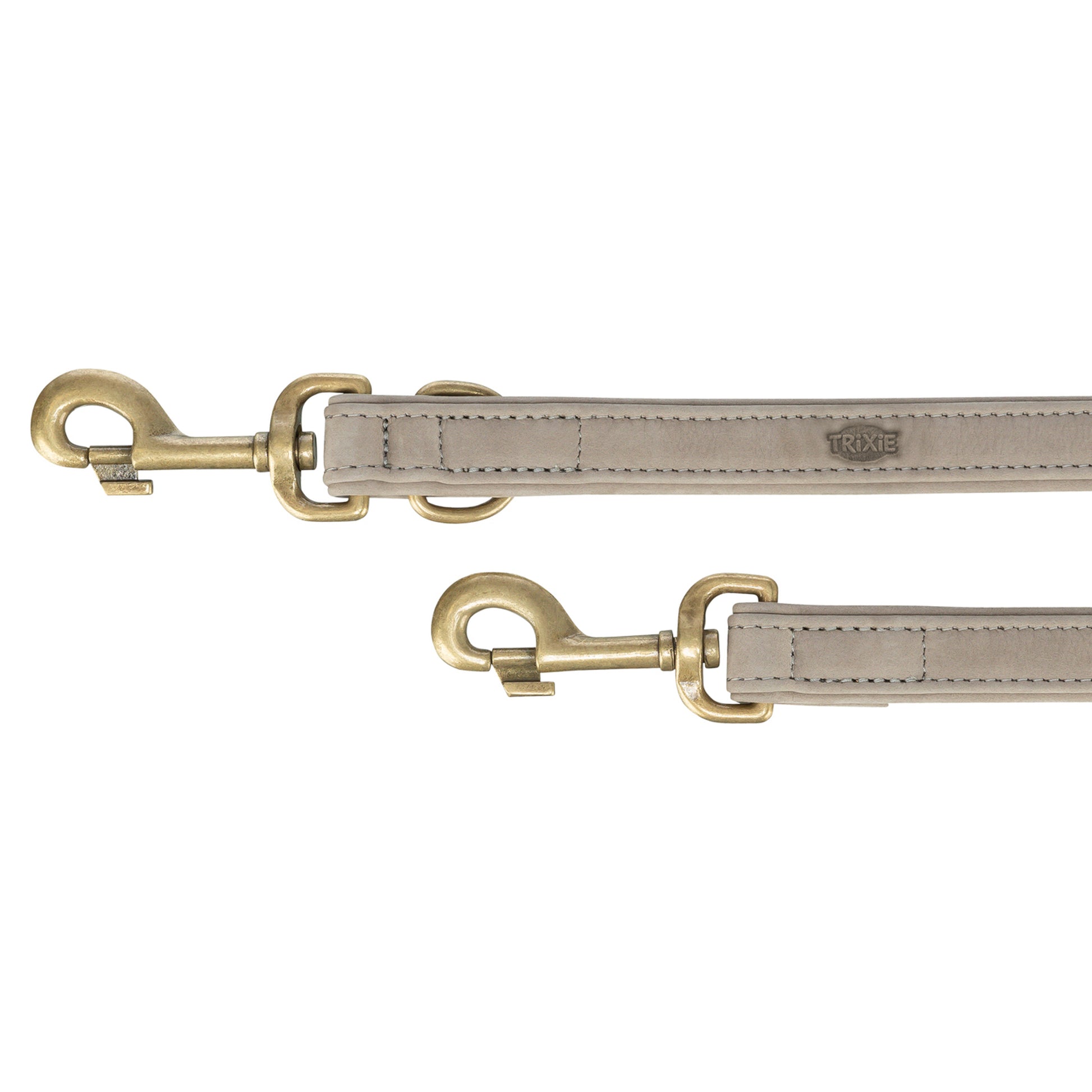 Trixie Hondenriem Pure Verstelbaar Leer Lichtgrijs