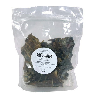 Petsnack Rundvlees Plat Kleine Stukjes